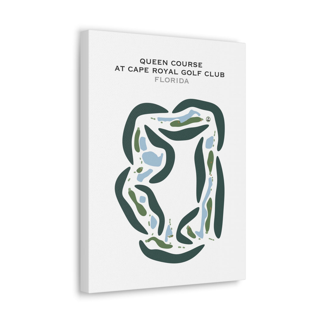 Queen Course at Cape Royal Golf Club, Florida  - Printed Golf Courses
