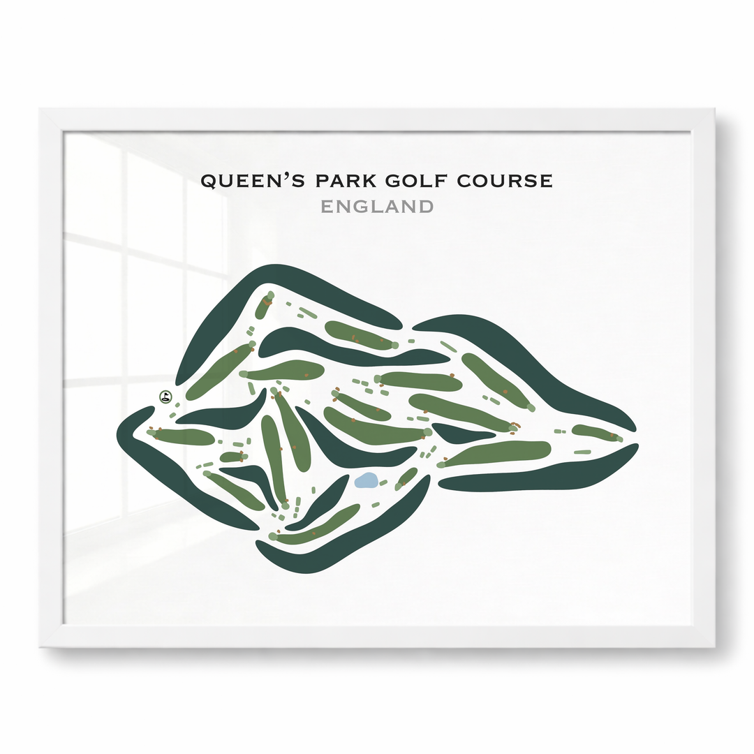 Queens Park Golf Course, England - Printed Golf Courses