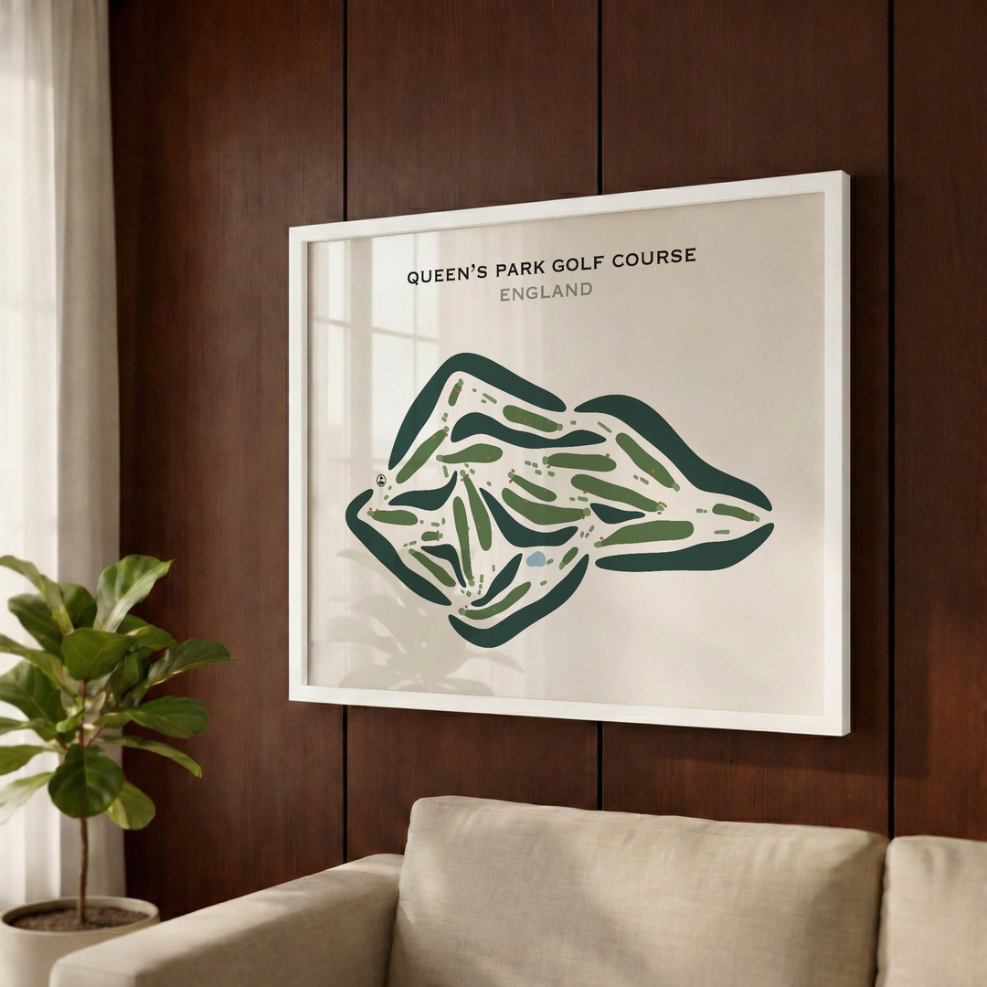 Queens Park Golf Course, England - Printed Golf Courses