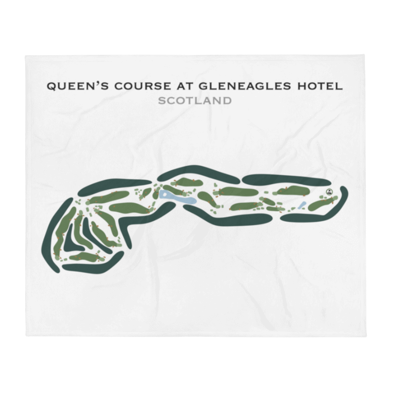 Queen's Golf Course at Gleneagles Hotel, Scotland - Printed Golf Courses