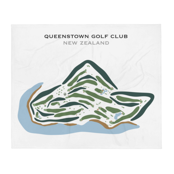 Queenstown Golf Club, New Zealand - Printed Golf Courses