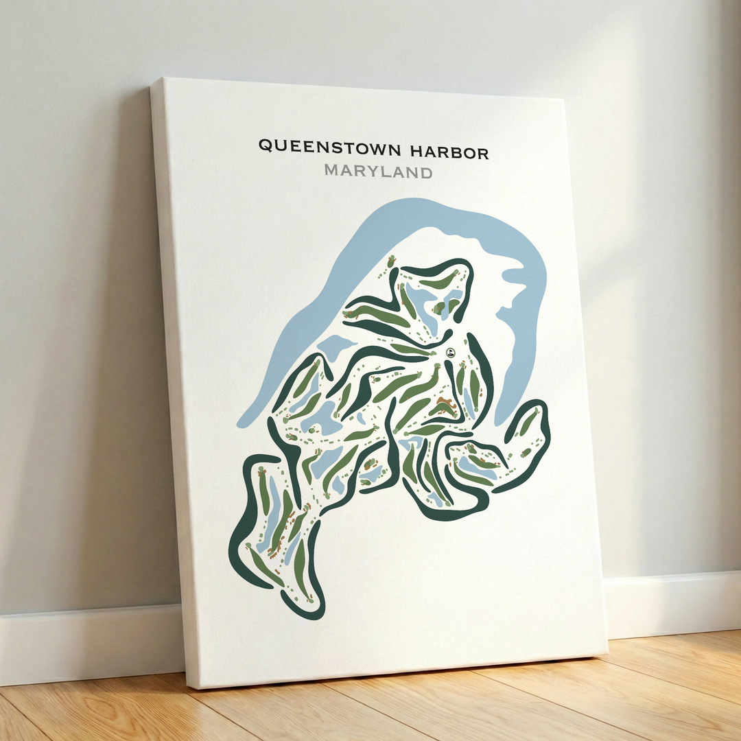 Queenstown Harbor Golf, Maryland - Printed Golf Courses