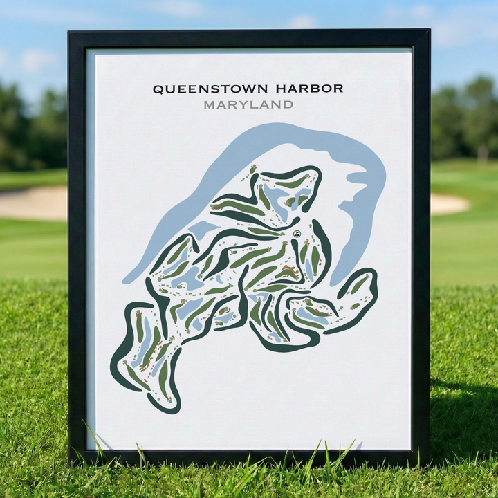 Queenstown Harbor Golf, Maryland - Printed Golf Courses