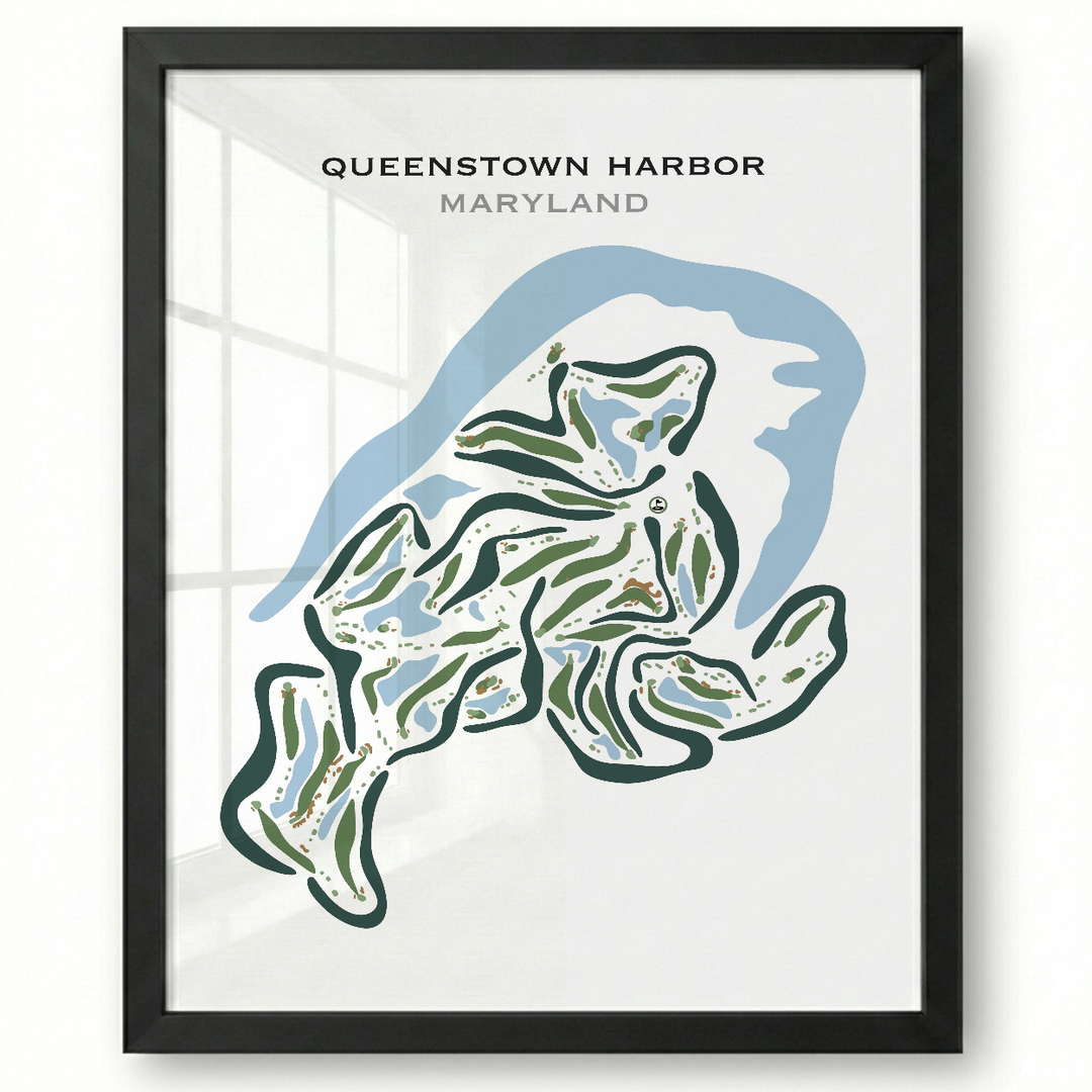 Queenstown Harbor Golf, Maryland - Printed Golf Courses