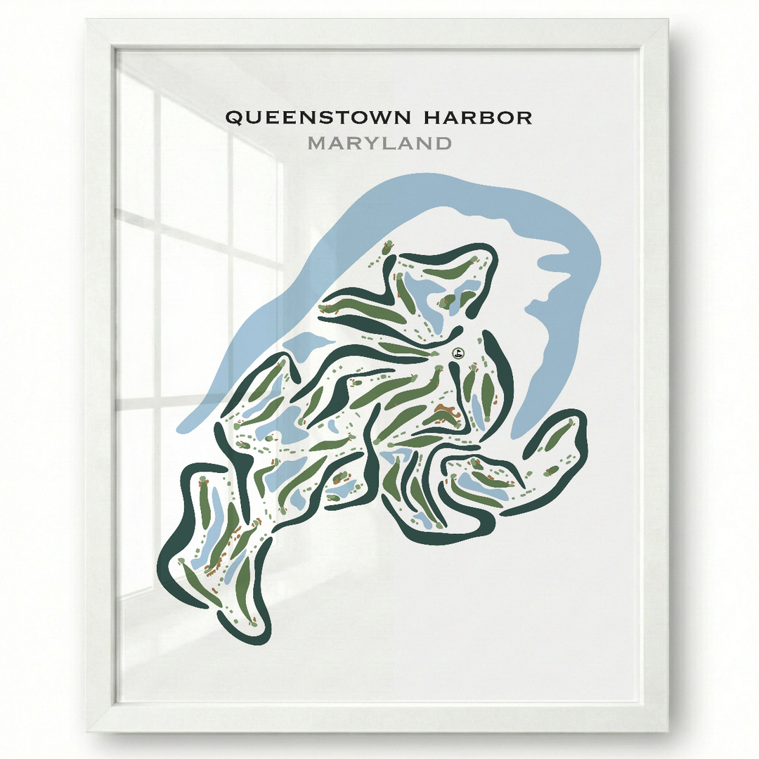 Queenstown Harbor Golf, Maryland - Printed Golf Courses