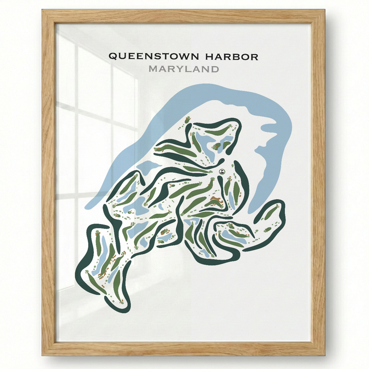 Queenstown Harbor Golf, Maryland - Printed Golf Courses