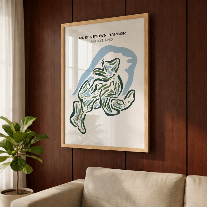 Queenstown Harbor Golf, Maryland - Printed Golf Courses