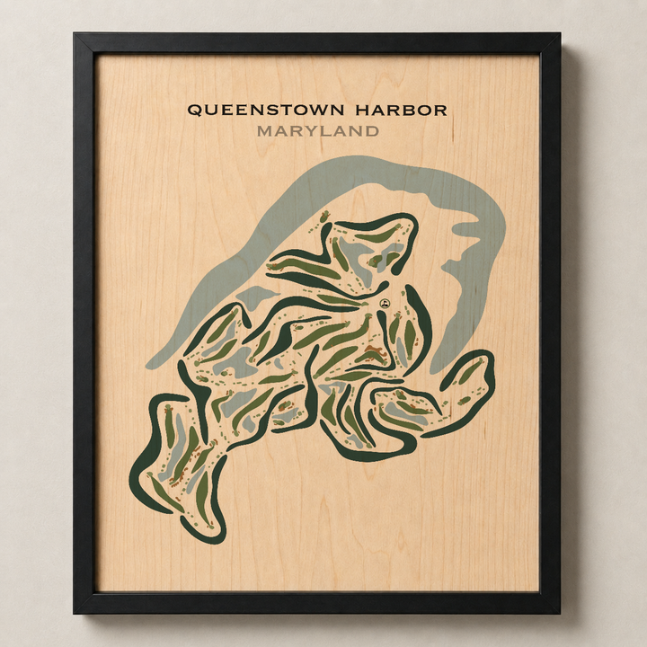 Queenstown Harbor Golf, Maryland - Printed Golf Courses