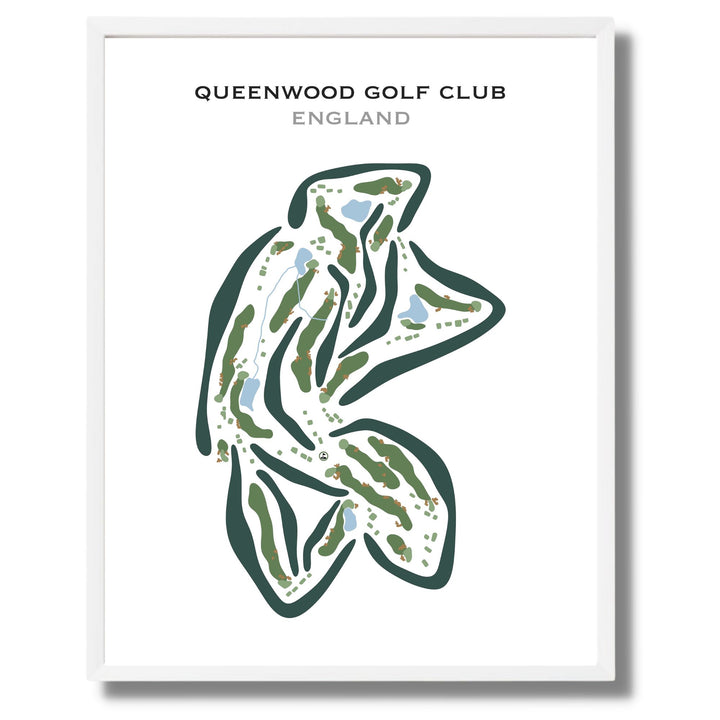 Queenwood Golf Club, England - Printed Golf Courses