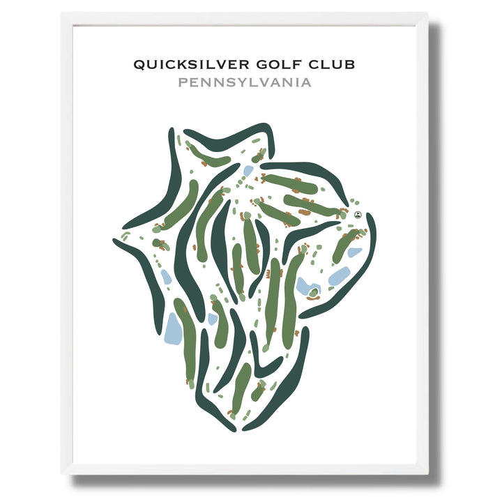 Quicksilver Golf Club, Pennsylvania - Printed Golf Courses