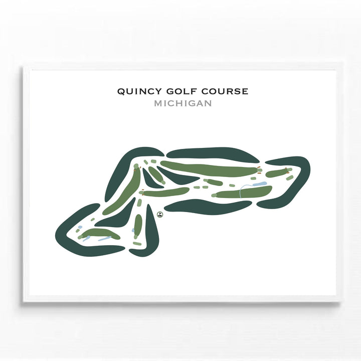 Quincy Golf Course, Michigan - Printed Golf Courses