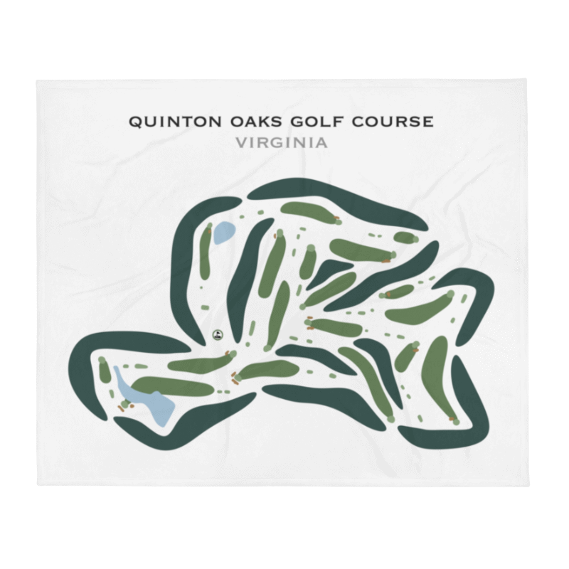 Quinton Oaks Golf Course, Virginia - Printed Golf Courses