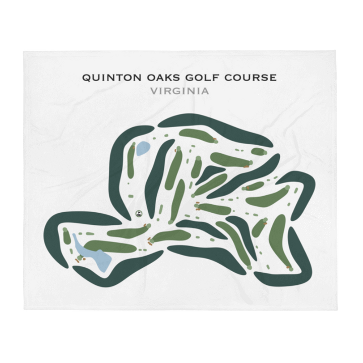 Quinton Oaks Golf Course, Virginia - Printed Golf Courses