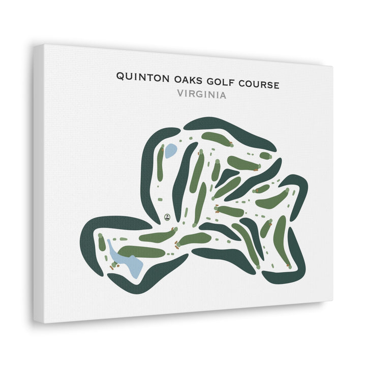 Quinton Oaks Golf Course, Virginia - Printed Golf Courses
