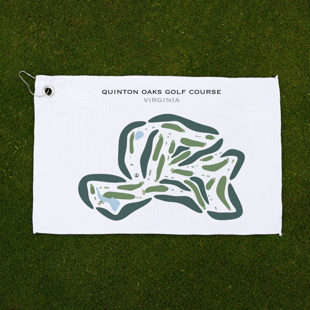 Quinton Oaks Golf Course, Virginia - Printed Golf Courses