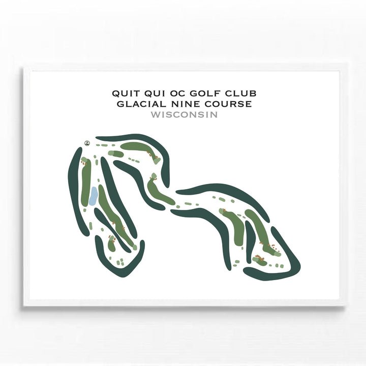 Quit Qui Oc Golf Club, Glacial Nine Course, Wisconsin - Printed Golf Courses