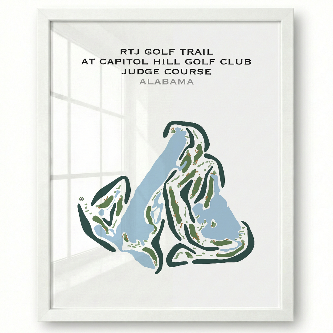 RTJ Golf Trail at Capitol Hill - The Judge Course, Alabama - Printed Golf Courses