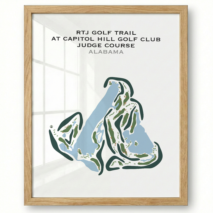 RTJ Golf Trail at Capitol Hill - The Judge Course, Alabama - Printed Golf Courses