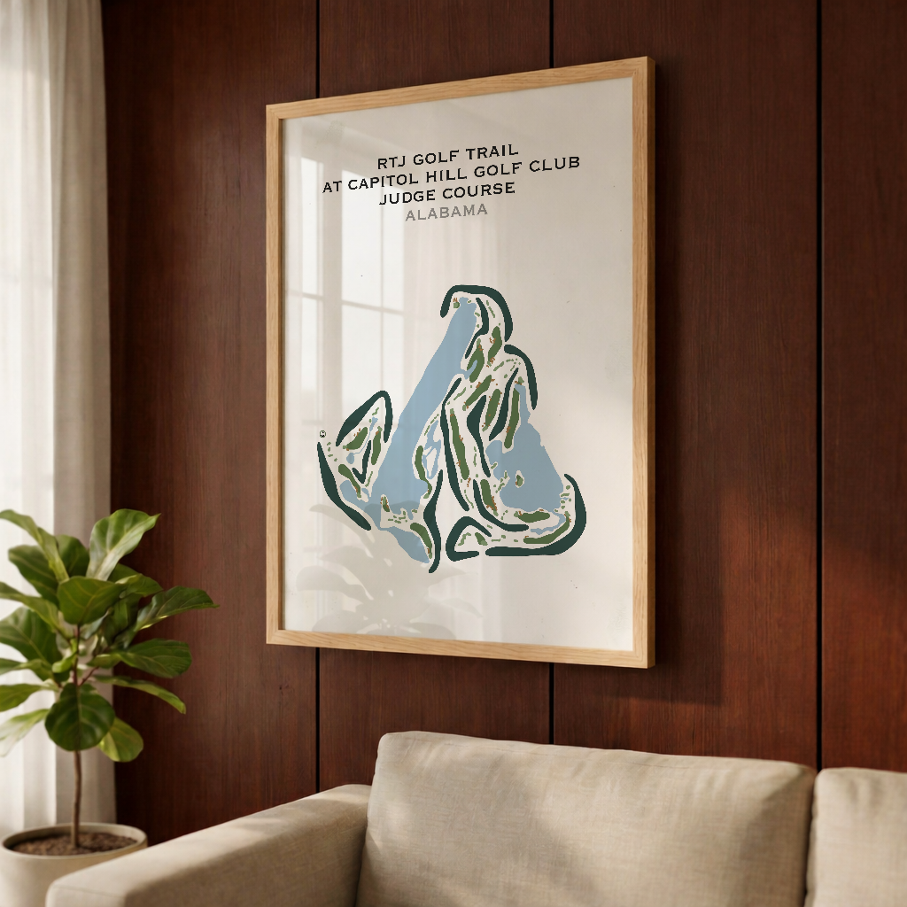RTJ Golf Trail at Capitol Hill - The Judge Course, Alabama - Printed Golf Courses