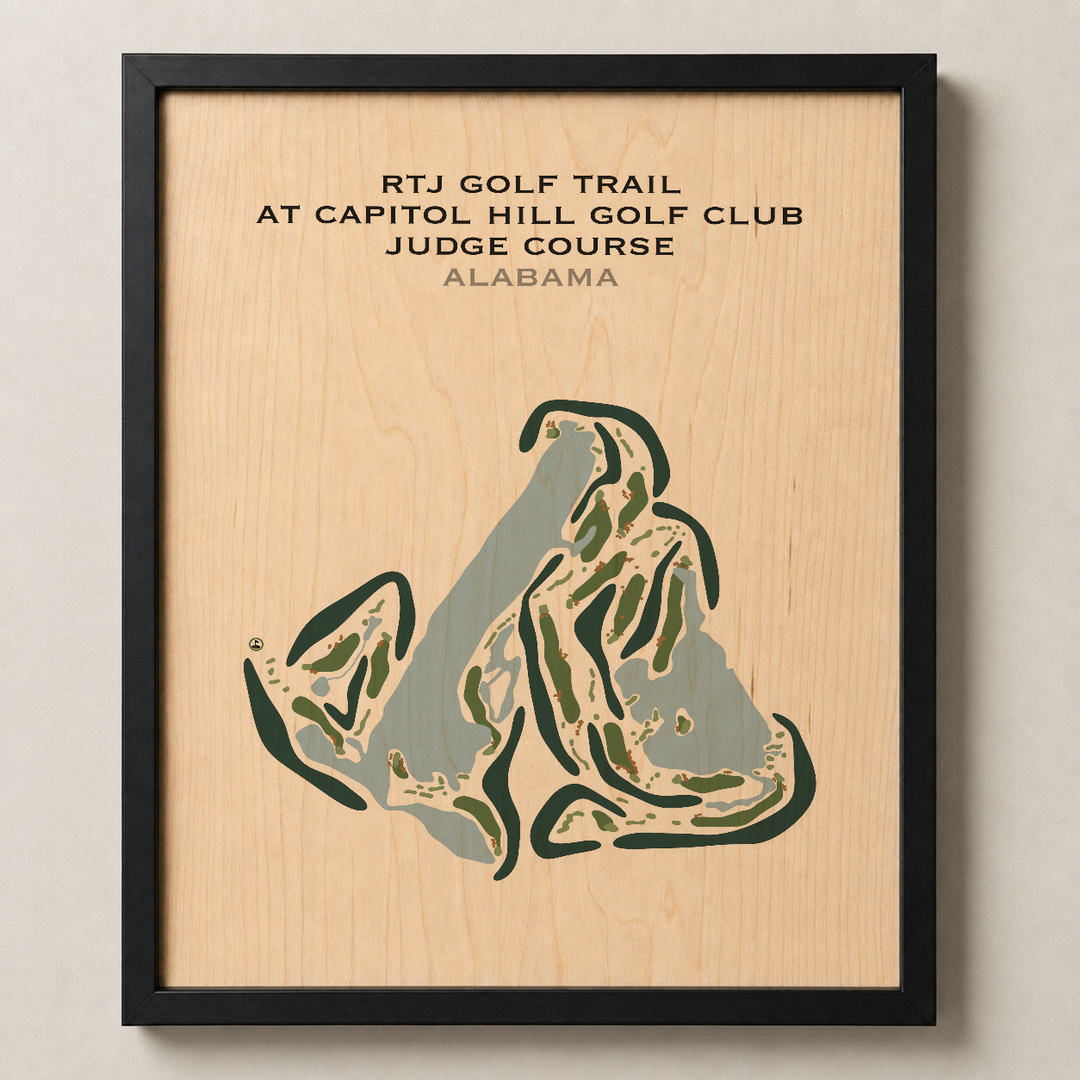 RTJ Golf Trail at Capitol Hill - The Judge Course, Alabama - Printed Golf Courses