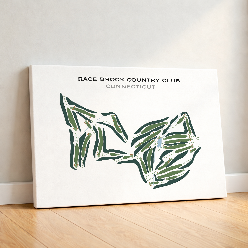 Race Brook Country Club, Connecticut - Printed Golf Courses