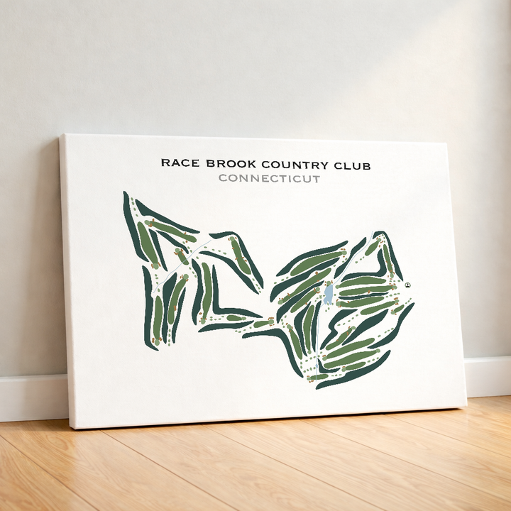 Race Brook Country Club, Connecticut - Printed Golf Courses
