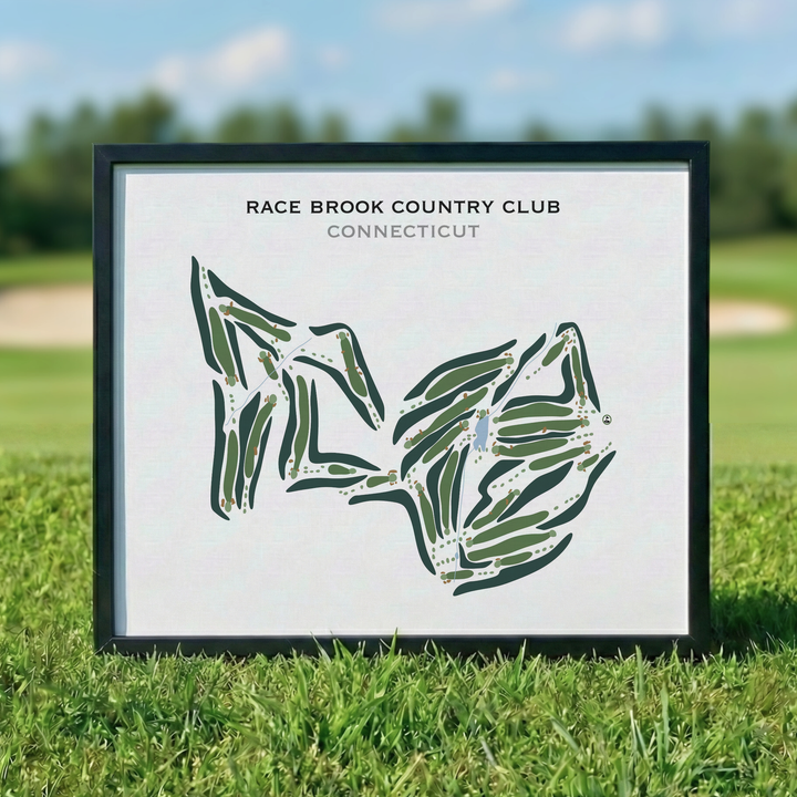Race Brook Country Club, Connecticut - Printed Golf Courses
