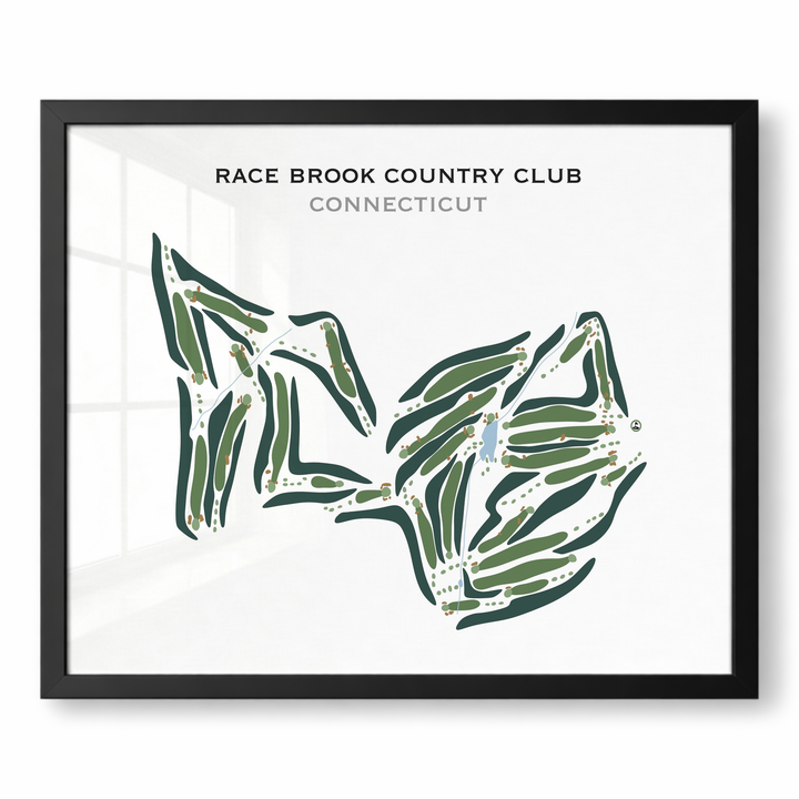 Race Brook Country Club, Connecticut - Printed Golf Courses