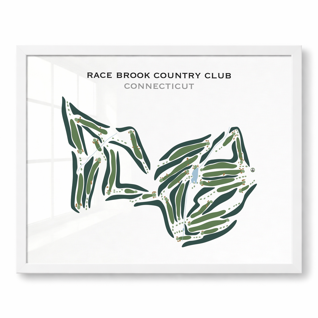 Race Brook Country Club, Connecticut - Printed Golf Courses