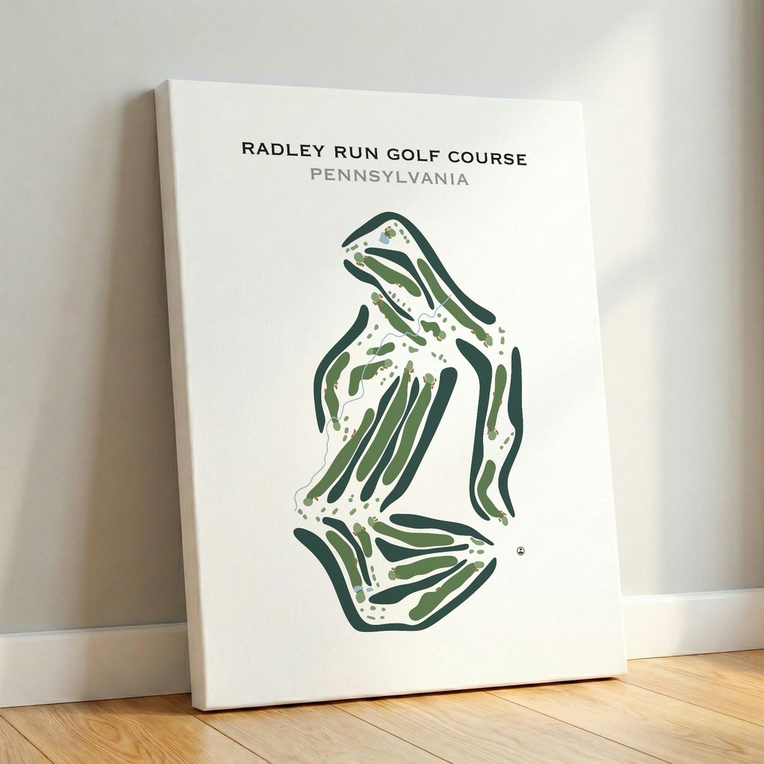Radley Run Golf Course, Pennsylvania - Printed Golf Course