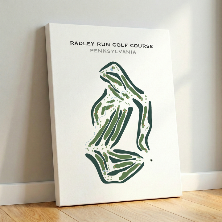 Radley Run Golf Course, Pennsylvania - Printed Golf Course