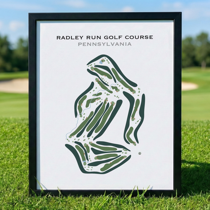 Radley Run Golf Course, Pennsylvania - Printed Golf Course