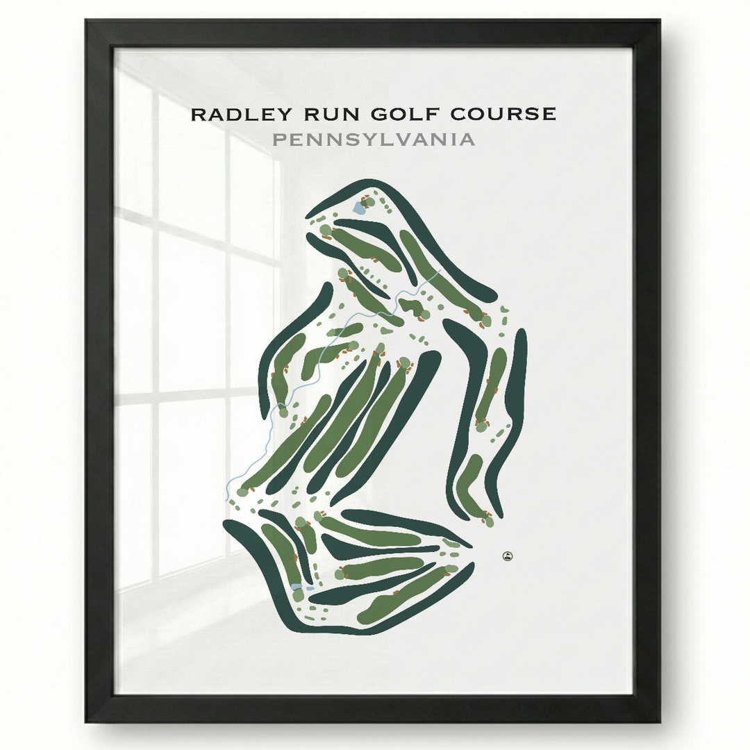 Radley Run Golf Course, Pennsylvania - Printed Golf Course