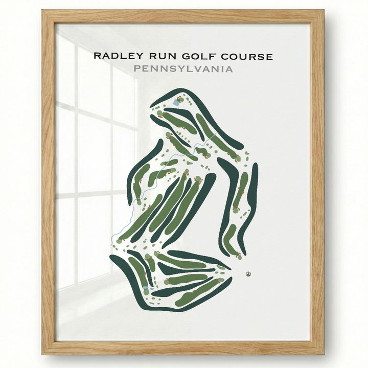 Radley Run Golf Course, Pennsylvania - Printed Golf Course