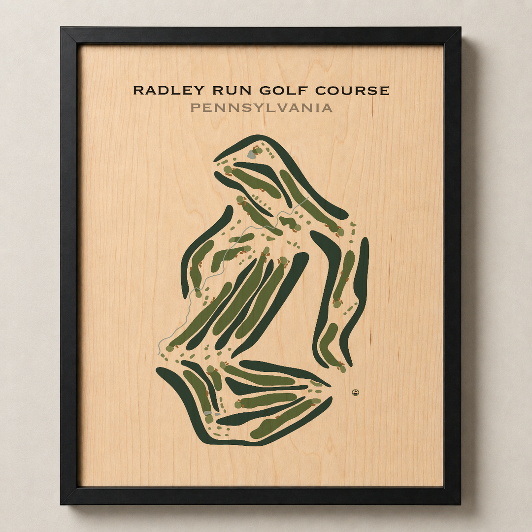 Radley Run Golf Course, Pennsylvania - Printed Golf Course