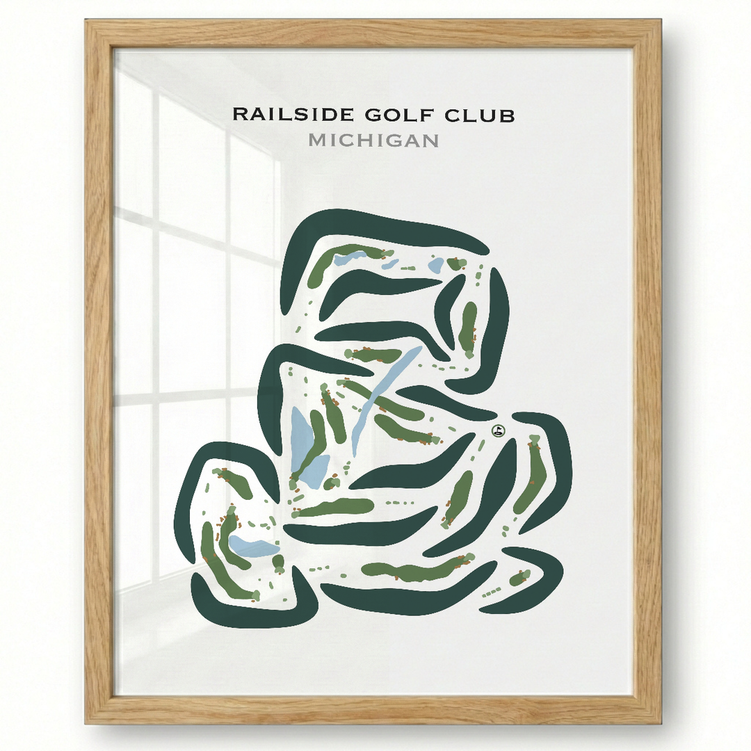 Railside Golf Club, Michigan - Printed Golf Courses