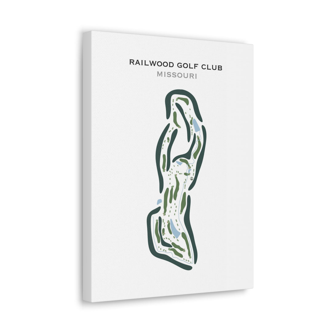 Railwood Golf Club, Missouri - Printed Golf Course