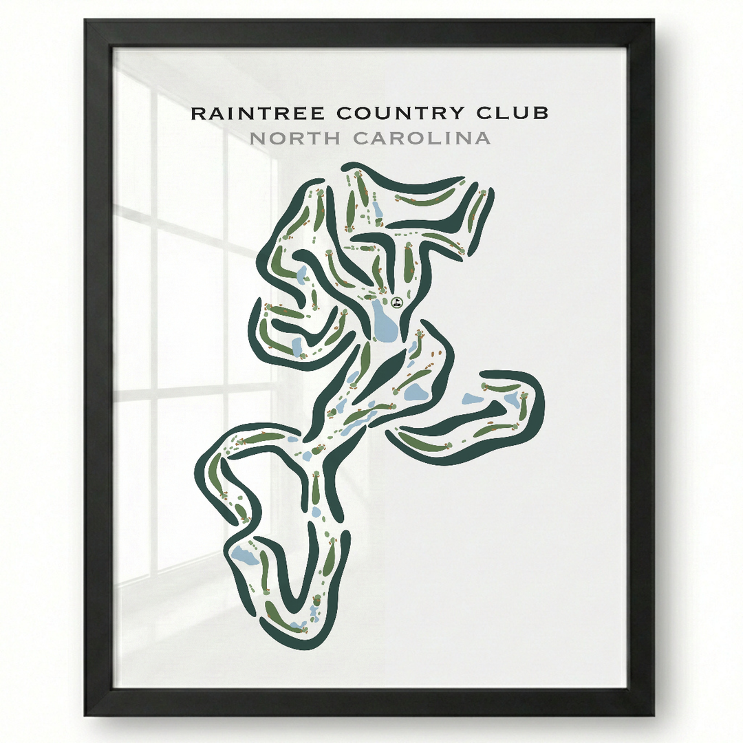 Raintree Country Club, North Carolina - Printed Golf Courses