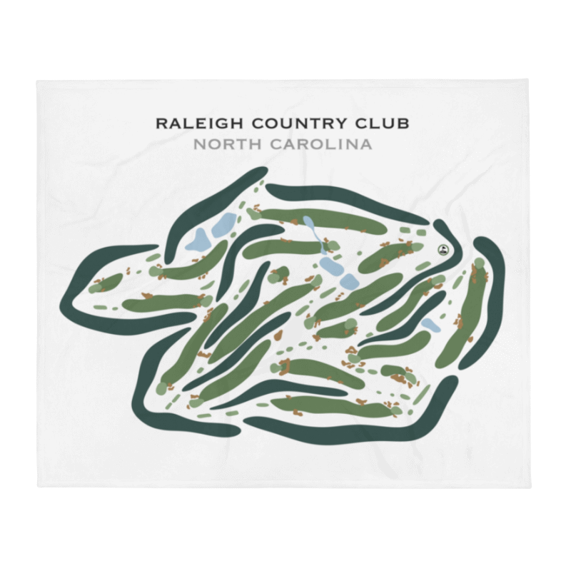 Raleigh Country Club, North Carolina - Printed Golf Courses