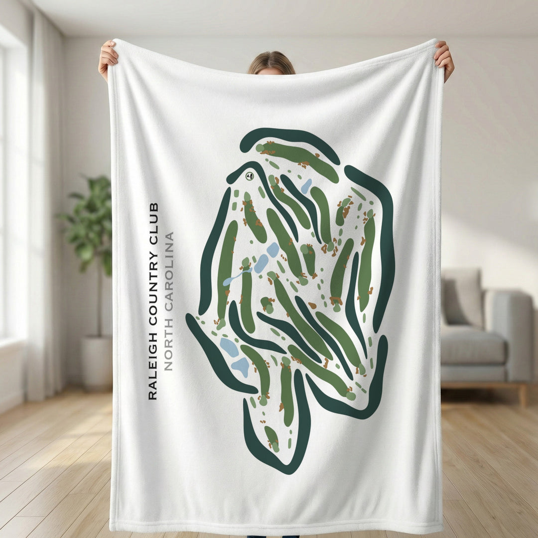 Raleigh Country Club, North Carolina - Printed Golf Courses