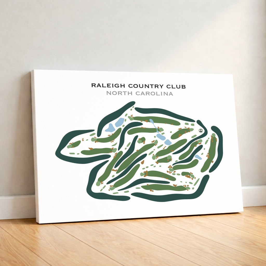 Raleigh Country Club, North Carolina - Printed Golf Courses