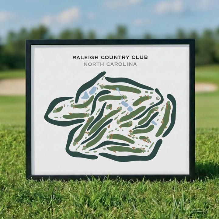 Raleigh Country Club, North Carolina - Printed Golf Courses