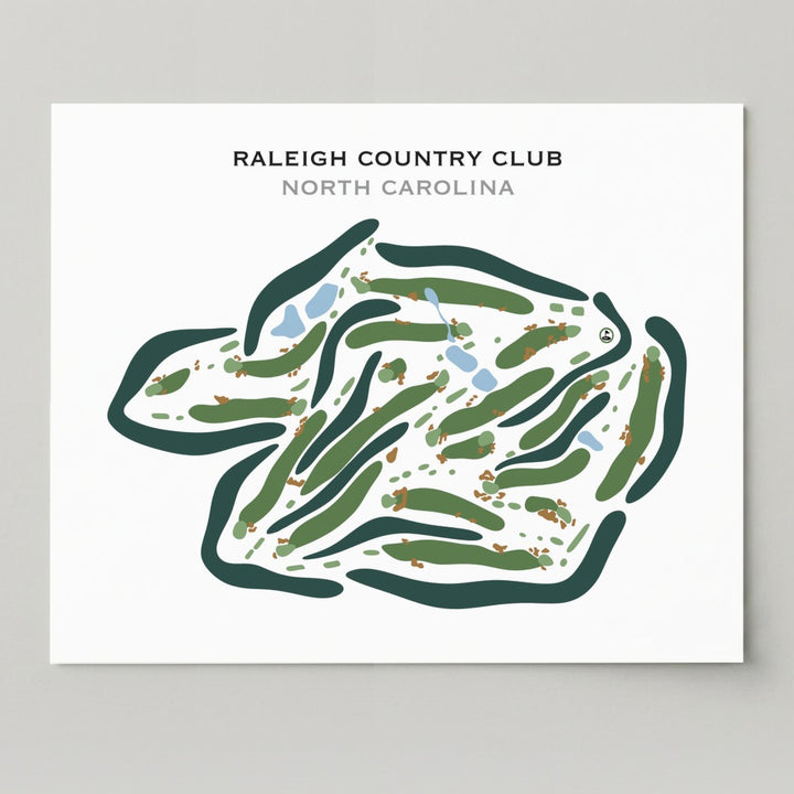 Raleigh Country Club, North Carolina - Printed Golf Courses