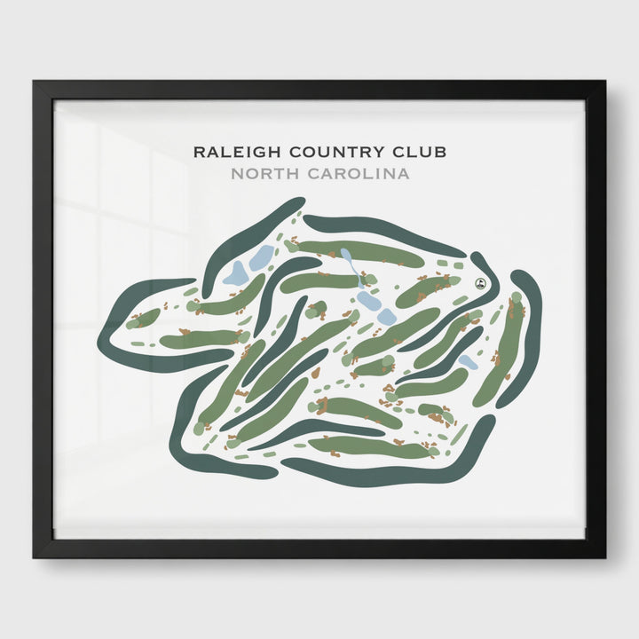 Raleigh Country Club, North Carolina - Printed Golf Courses