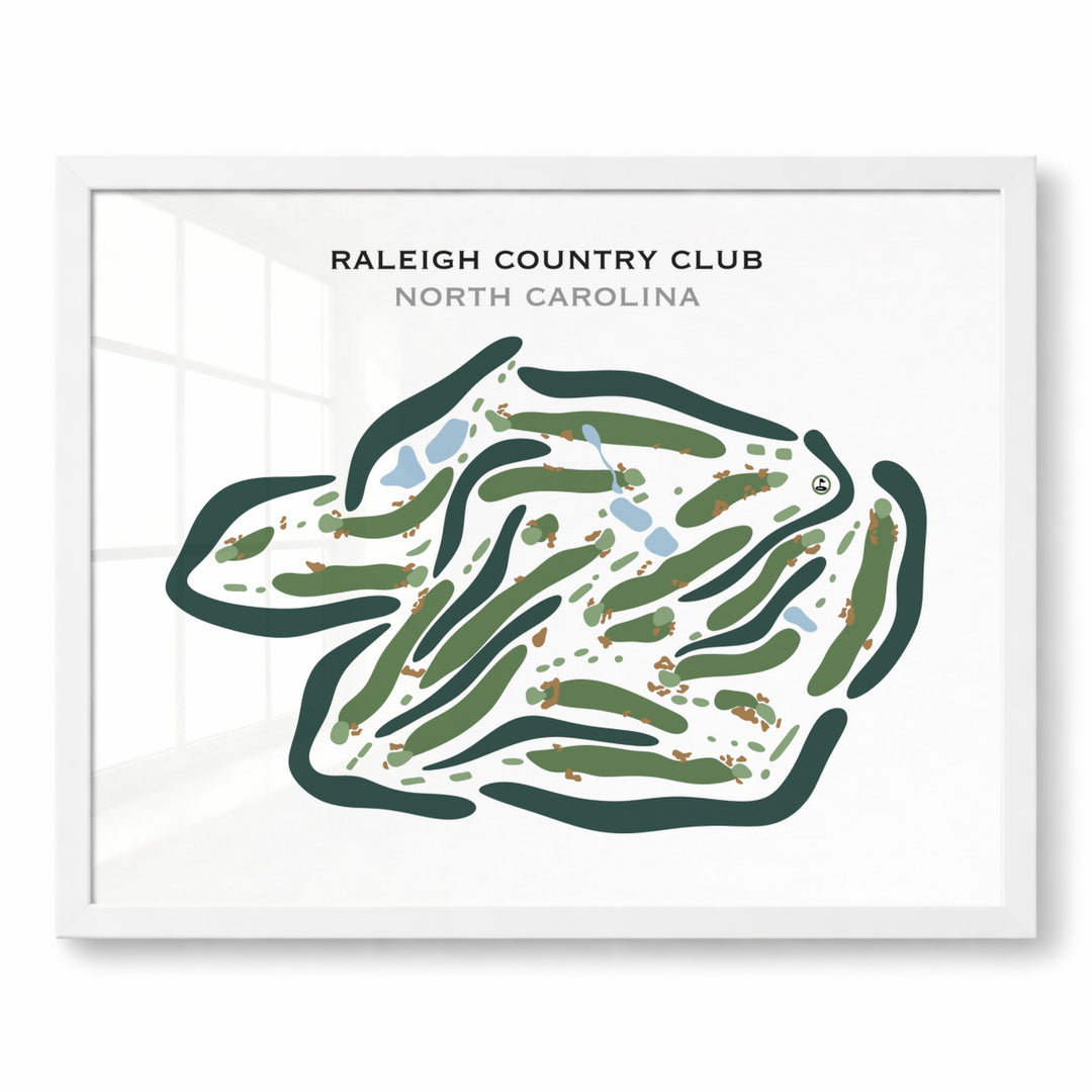 Raleigh Country Club, North Carolina - Printed Golf Courses