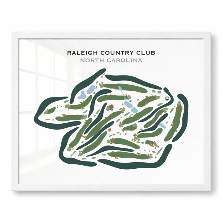 Raleigh Country Club, North Carolina - Printed Golf Courses