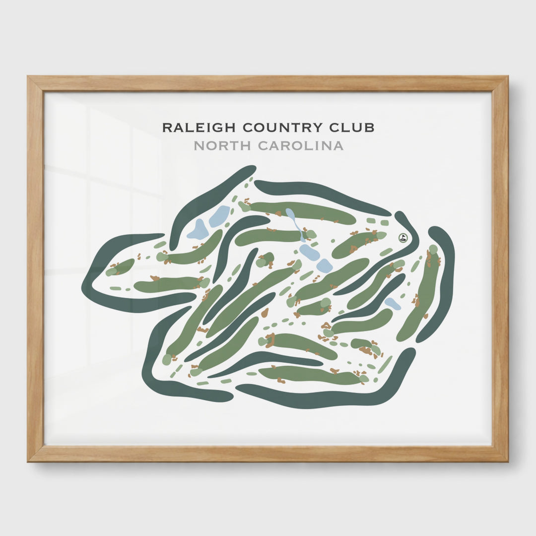 Raleigh Country Club, North Carolina - Printed Golf Courses