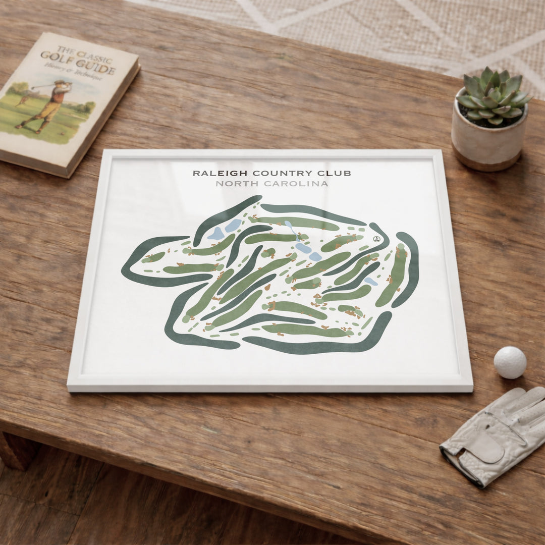 Raleigh Country Club, North Carolina - Printed Golf Courses