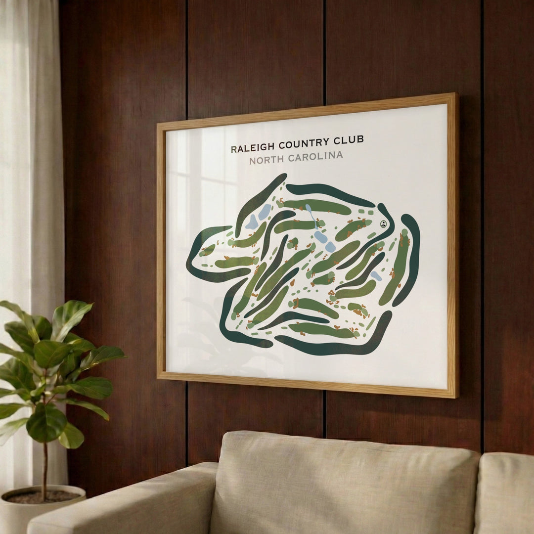 Raleigh Country Club, North Carolina - Printed Golf Courses