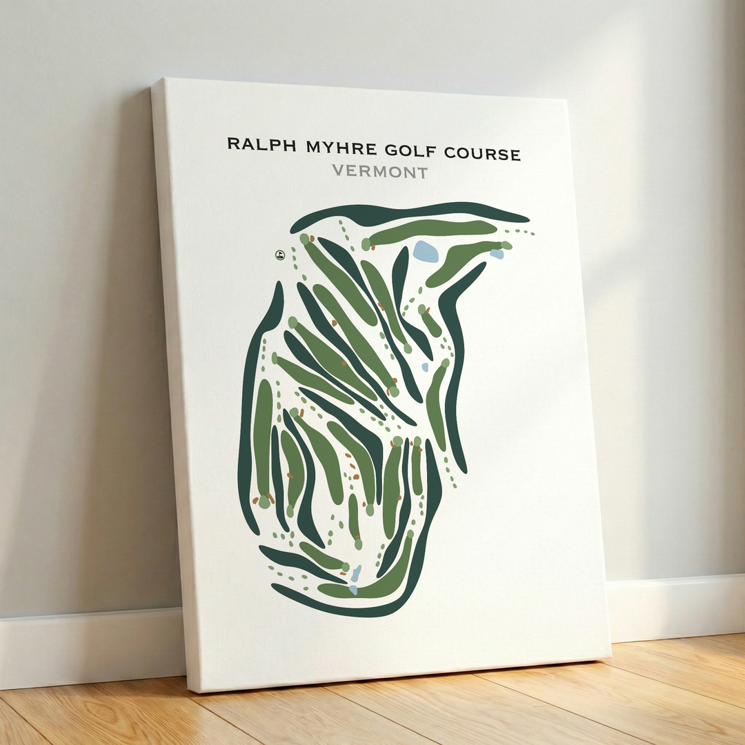 Ralph Myhre Golf Course, Vermont - Printed Golf Courses
